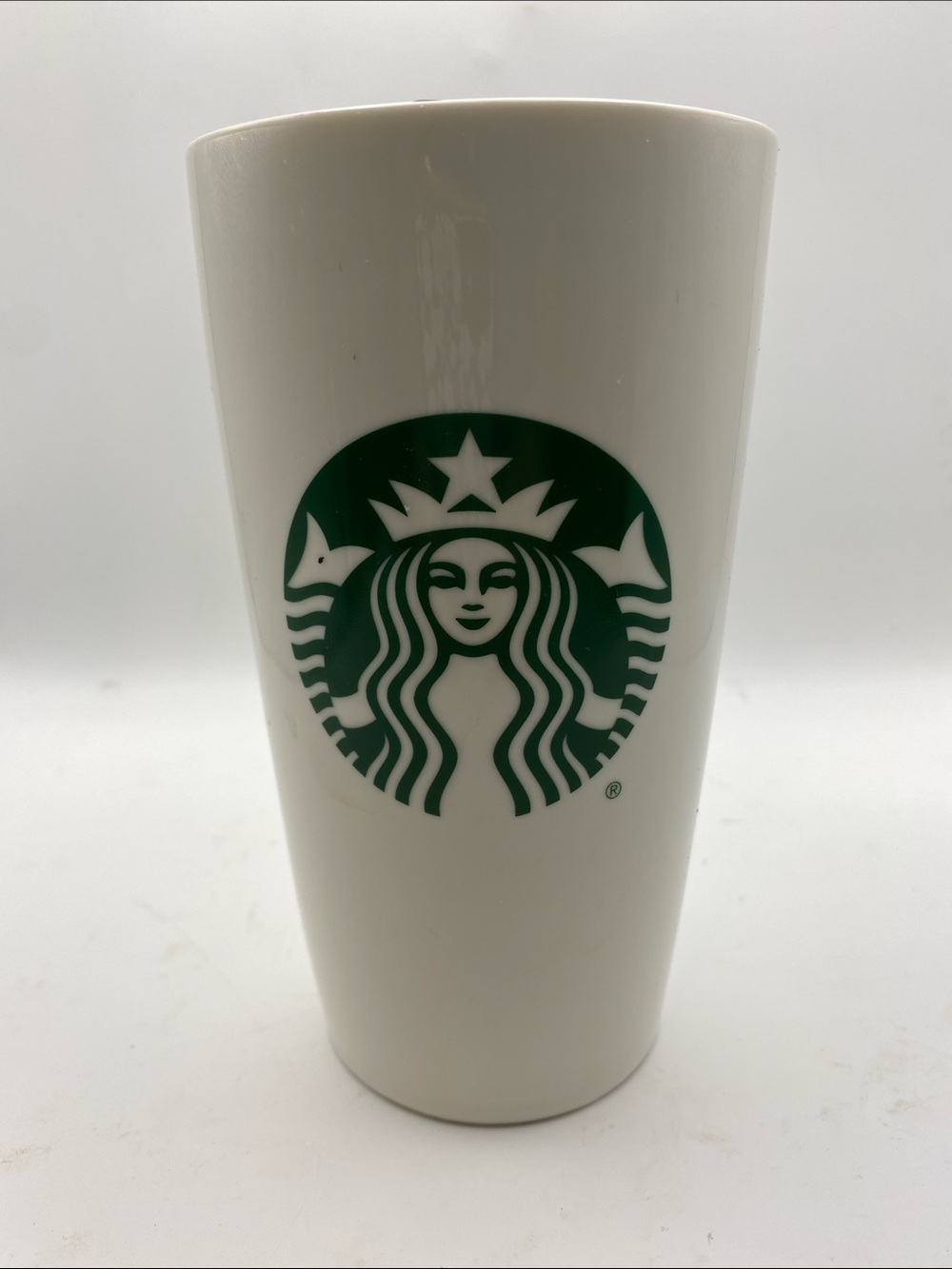 Starbucks White Ceramic Cup with Green Siren Logo